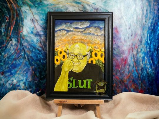 Danny 'Shrekito' DeVito X Shrek Meme Painting Print Wall Art Its Always Sunny Poster A3 A4 A5