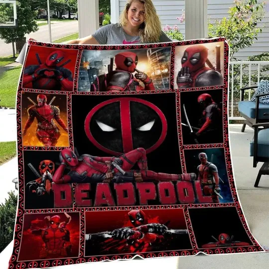 Deadpool Blanket Deadpool Wade Wilson Blanket Deadpool Superhero Blanket