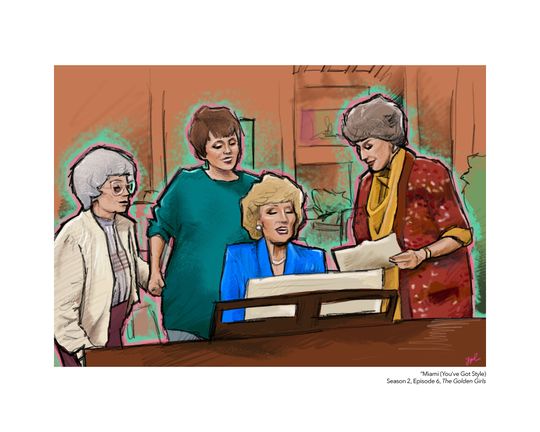 Sophia, Blanche, Rose & Dorothy (The Stay Golden Portrait) Print