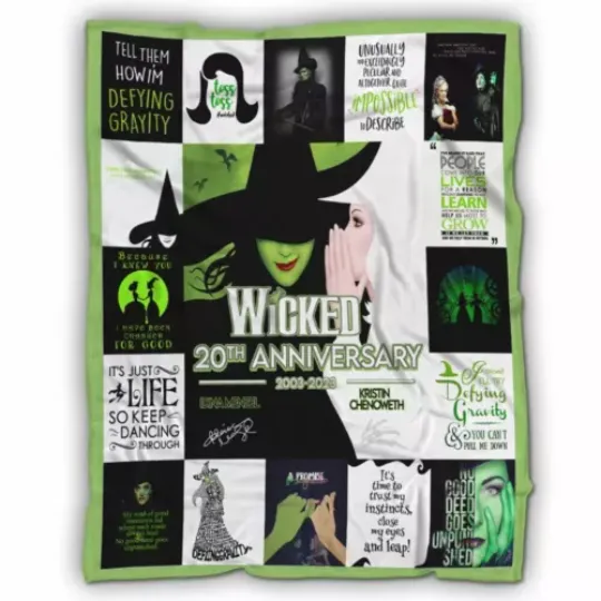 Broadway Wicked The Musical 20th Anniversary Fleece