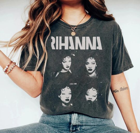 Rihanna Graphic Shirt, Vintage Rihanna 90s Shirt, Rihanna Lyric Song Shirt, Funny Rihanna Shirt Men Women