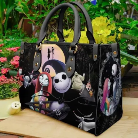 Nightmare Before Christmas Jack and Sally Leather Bags