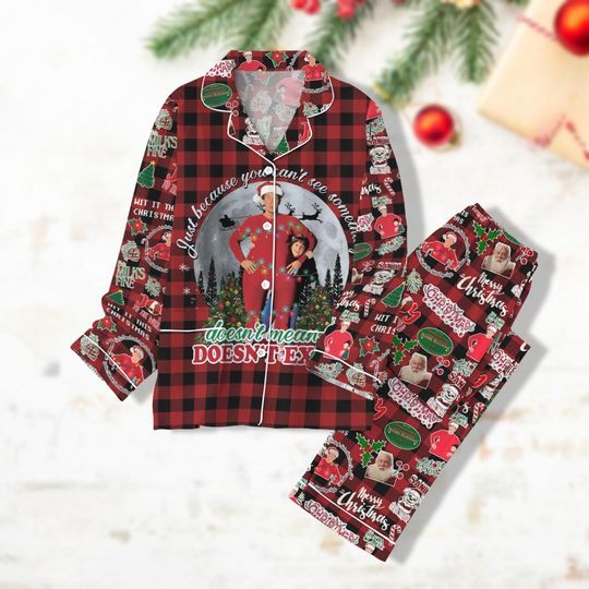 Christmas Santa Claus Christmas Pajamas Set, Women Pajamas Pants, Tim Allen Christmas Shirt, Family Pajama, Movies Merry Xmas Pajama