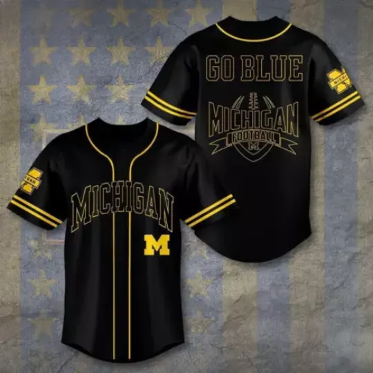 Michigan Wolverines Football Trendding For Fans Baseball Jersey Shirt, Fan Gift