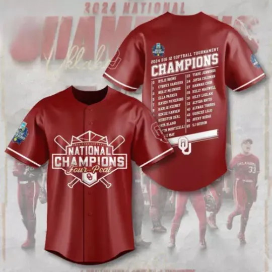Oklahoma Sooners Women’s Softball Baseball Jersey, For Gift Fans Jersey