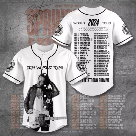 Bruce Springsteen Baseball Jersey, Gift For Fan, Merry Christmas