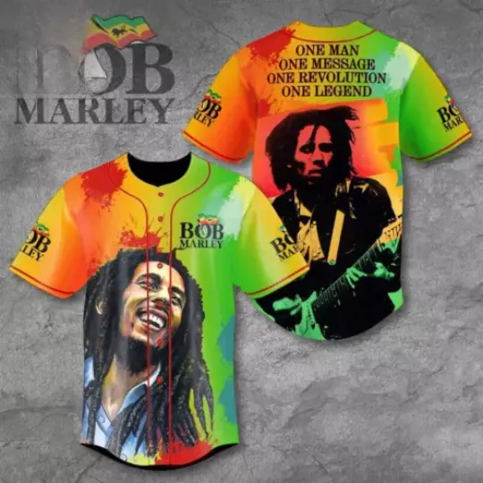 Bob Marley Trendding For Fans Baseball Jersey Shirt, For Gift Fans Jersey