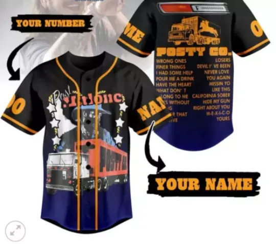 F-1 Trillion Album Of Post Malone baseball jersey