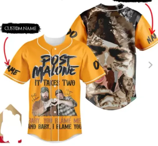Post Malone Baseball Jersey