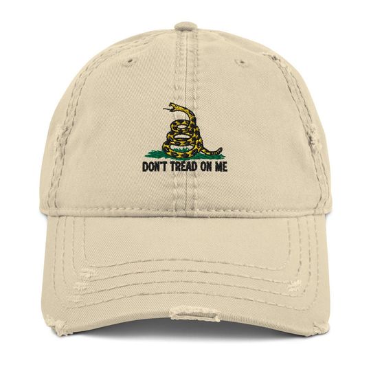 Distressed Gadsden Hat (4 colors to choose) American flag come and take it   hat. father's day gift