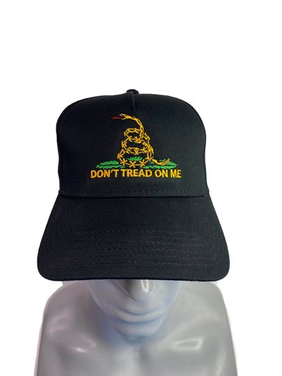 Don't Tread On Me, Patriotic, Military Embroidered 5 Panel Low Profile Baseball Cap