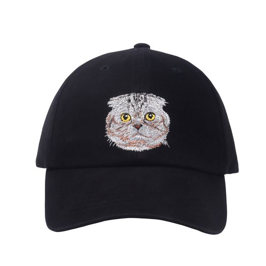 Hatphile Scottish Fold Cat Embroidery Baseball Cap