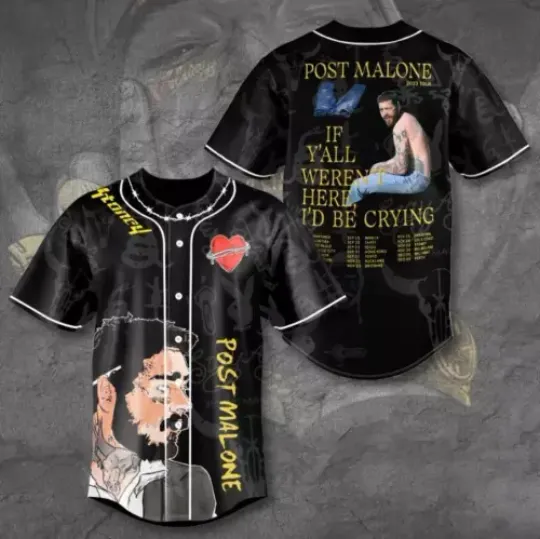 Post Malone Baseball Jersey Post Malone Jersey