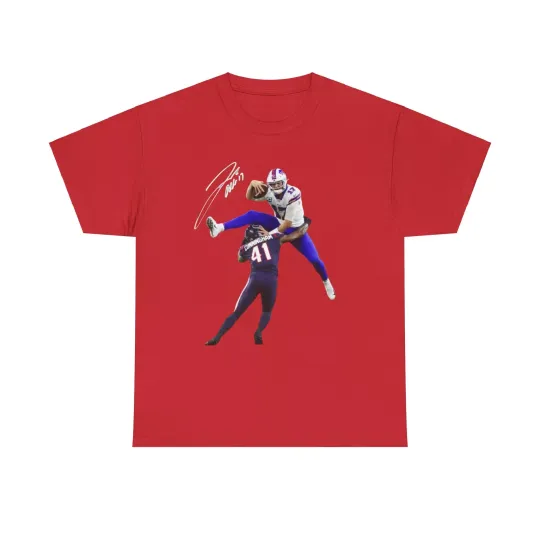 Josh Allen Hurdle T Shirt Buffalo Bills Tee Josh Allen Graphic Shirt