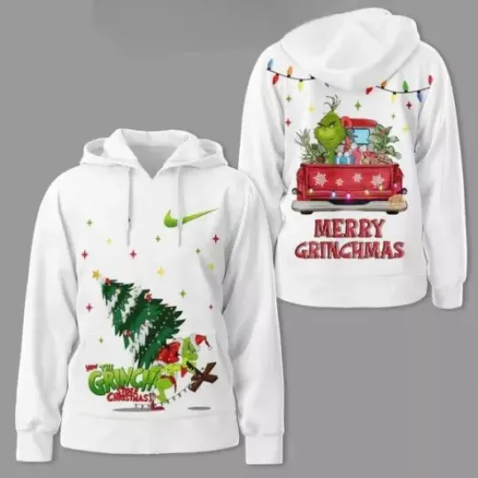 The funny character 2024 Merry Grin How To Steal Christmas 3D Hoodie
