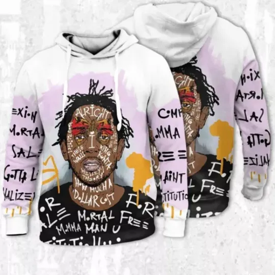 Kendrick Lamar Graphic Face Rapper Music All Over Print Hoodie