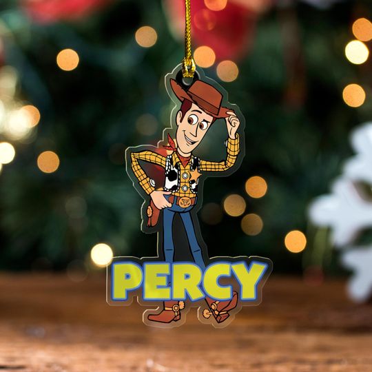 Personalized Disney Toy Story Christmas Ornament, Toy Story Lover Gifts, Woody Christmas 2024 Ornament, Custom Baby Name Ornament