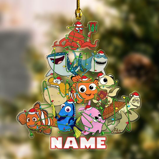 Personalized Finding Nemo Christmas Ornament, Nemo Movie Character 2024 Christmas Tree Decor, Finding Dory Fish And Friend Xmas Gift