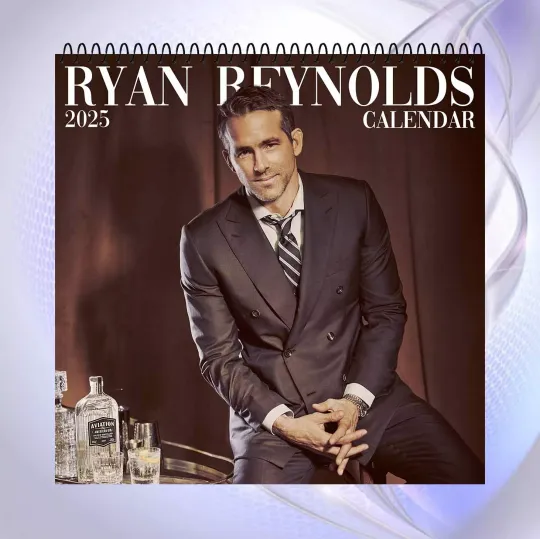 Ryan Reynolds 2025 Celebrity Wall Calendar – Iconic Photos, Perfect for Fans