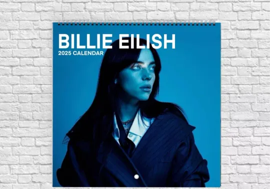 Billie Eilish 2025 Wall Calendar, Billie Eilish Merch, Celebrity Calendar Gifts