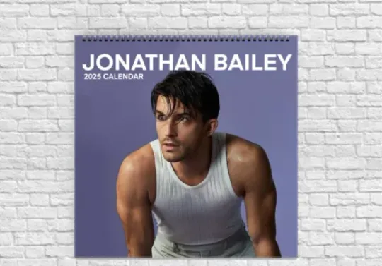 Jonathan Bailey 2025 Calendar Wall, Bridgerton Wicked Celebrity Caledar