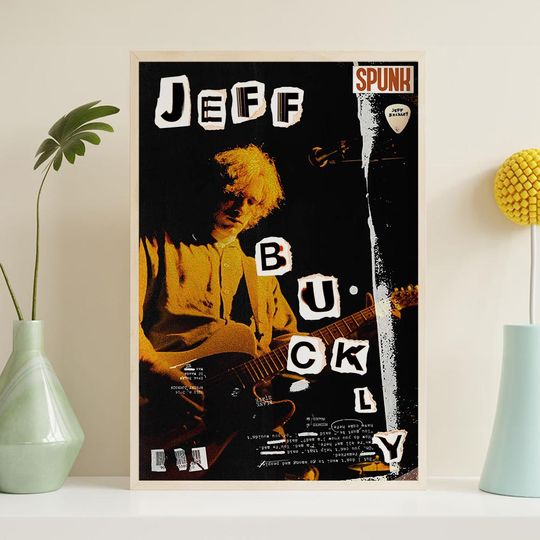 Jeff Buckley Concert Poster, HD Canvas Poster print, Music Fan Collectibles, Vintage Music Poster, Art Collectibles, Home decoration