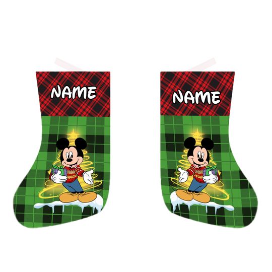 Discover Personalized Mickey Mouse Disney Christmas Stocking