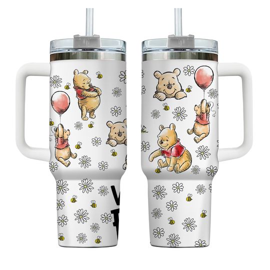 Pooh 40oz Tumbler, Winnie Pooh 40oz Tumbler, Pooh Bear 40oz Tumbler, Winnie The Pooh Tumbler