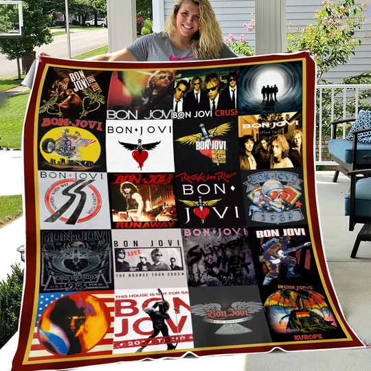 Bon Jovi Fleece Blanket