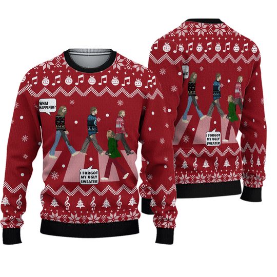 The Beatles Funny Ugly Sweater For The Beatles Fans On National Ugly Sweater