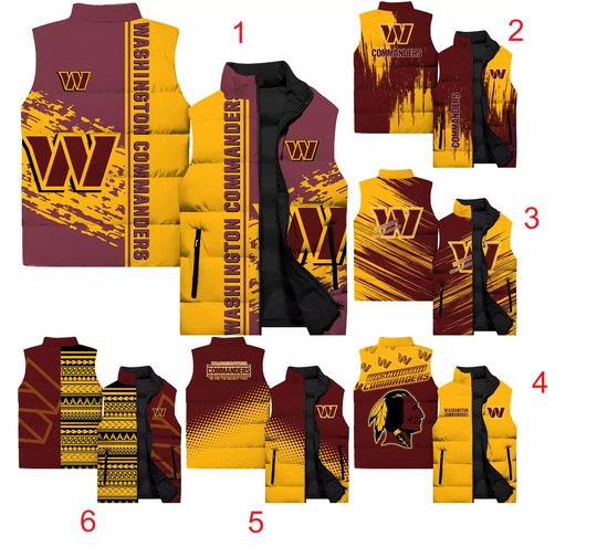 Washington Commanders Stand  Sleeveless Jacket