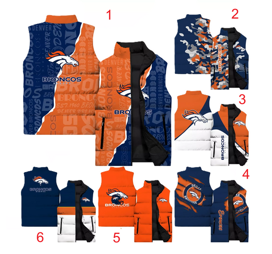 Denver Broncos Sleeveless Jacket