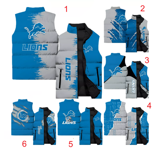 Detroit Lions Sleeveless Jacket Gift