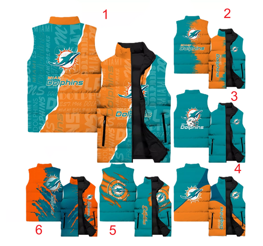 Miami Dolphins Sleeveless Jacket Gift