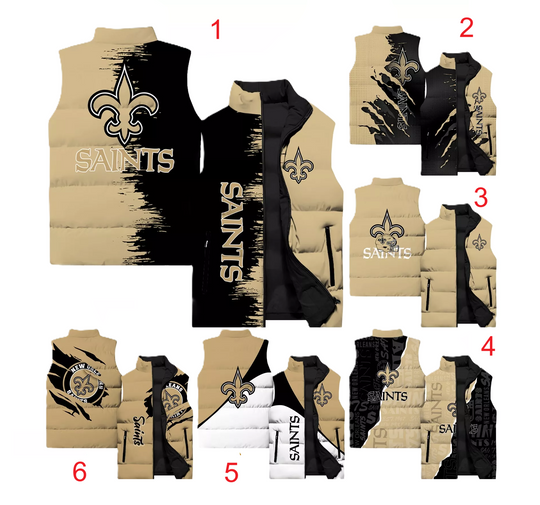 New Orleans Saints Sleeveless Jacket