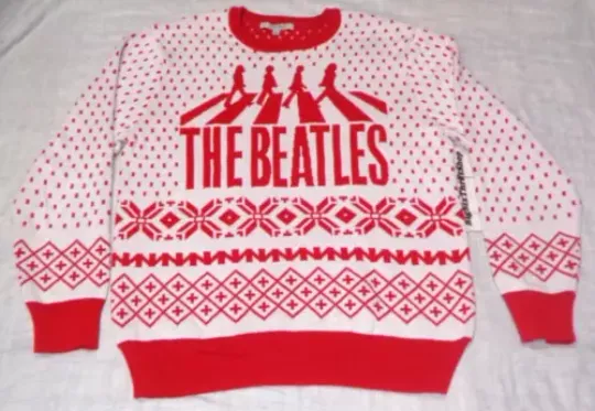 Junk Food The Beatles Abbey Road Ugly Christmas Sweater