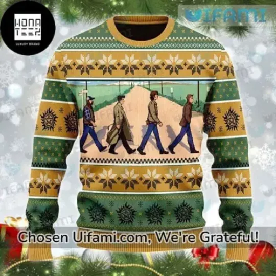 The Beatles Walk Across The Field 2024 Ugly Christmas Sweater