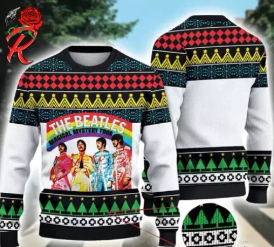 The Beatles 1980 Magical Mystery Tour Xmas 2024 Christmas Ugly Sweater