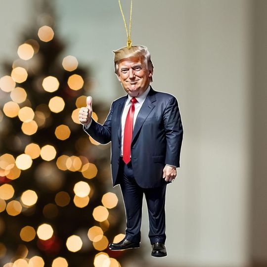 Trump Christmas Ornament, Trump Ornament, Christmas Tree Decor, Republican Ornament, Trump Supporter Gift, Christmas Gifts