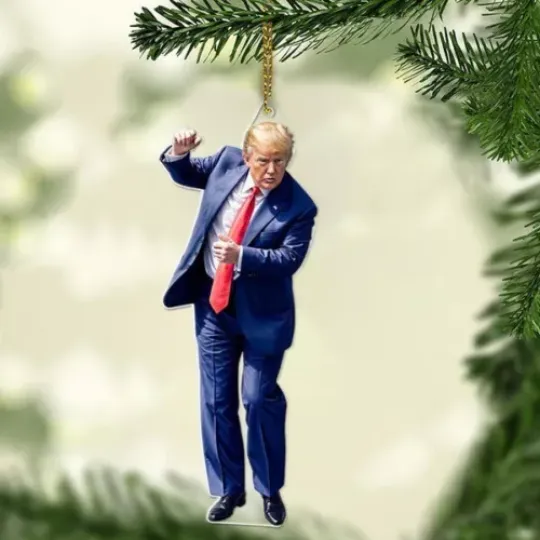 Donald Trump MAGA Christmas Ornament, Donald Trump President 2024 Ornament Gift