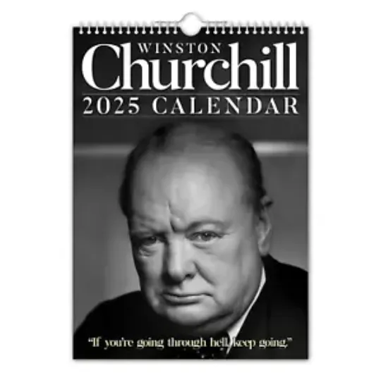 2025 Calendar - Winston Churchill - Christmas / Birthday / Gift Idea