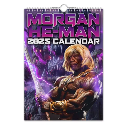 2025 Calendar - Morgan He-Man – Funny - Quirky - Christmas - Birthday