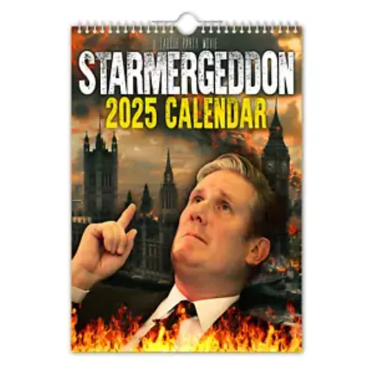 2025 Calendar - Starmergeddon / Starmer - Funny - Quirky - Christmas - Birthday
