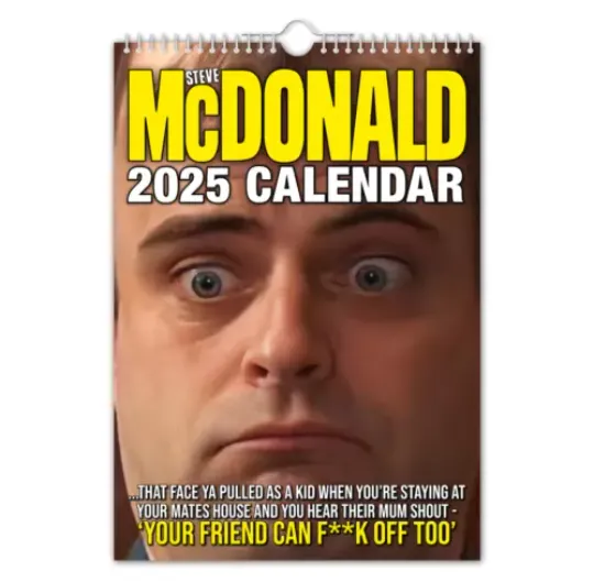 2025 Calendar - Steve McDonald - Funny / Quirky / Christmas / Birthday