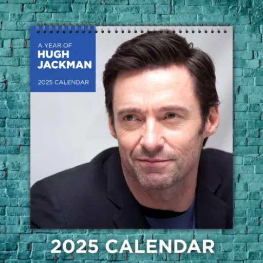 Hugh Jackman Calendar 2025, Hugh Jackman Celebrity 2025 Wall Calendar