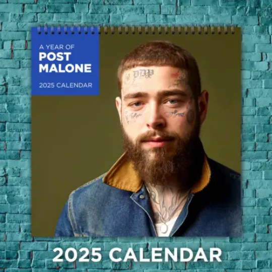 Post Malone 2025 Wall Calendar, Perfect Gift for Post Malone Fans