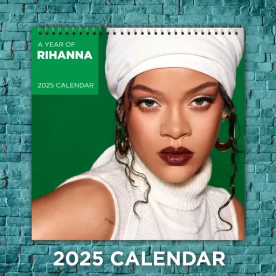 Rihanna 2025 Music Calendar, 12-Month Celebrity Wall Calendar, Fan Gift
