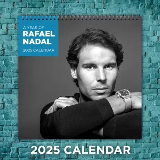 Rafael Nadal 2025 Music Calendar, 12-Month Celebrity Wall Calendar, Fan Gift