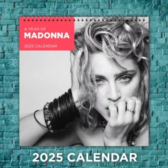 Madonna 2025 Music Calendar, 12-Month Celebrity Wall Calendar, Fan Gift