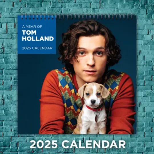 Tom Holland 2025 Music Calendar, 12-Month Celebrity Wall Calendar, Fan Gift